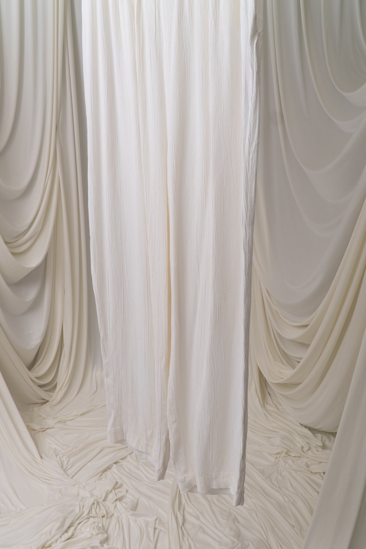Vintage Cream Pleated Pants