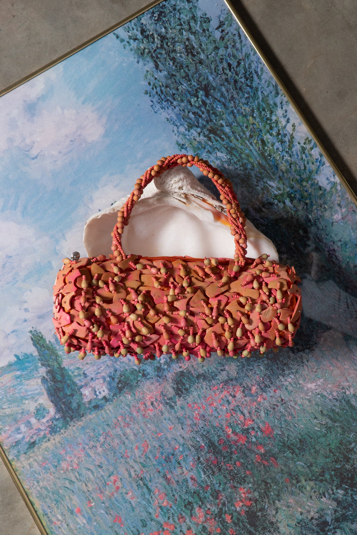 Y2K Coconut Coral Shoulder Bag