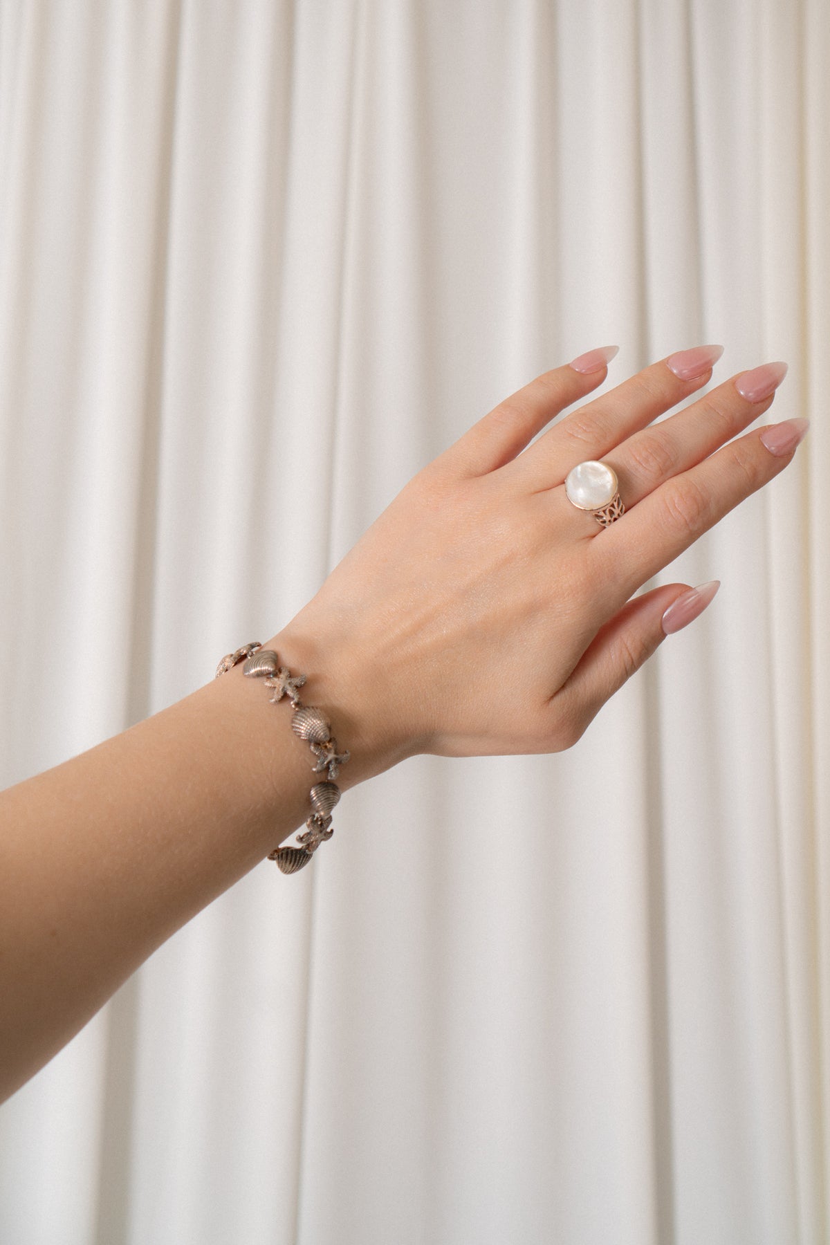 Sterling Silver Sea Shell Bracelet