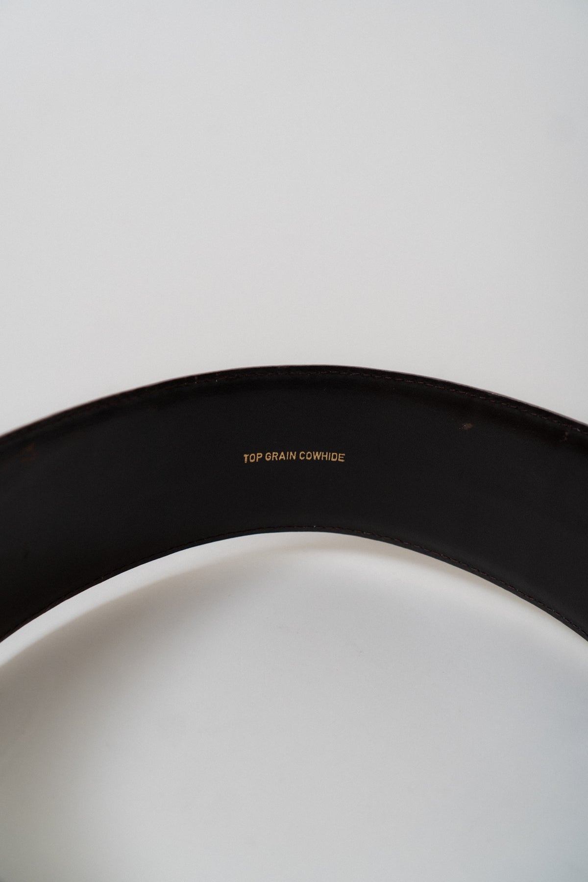 Vintage SAKS Brown Embossed Wide Belt