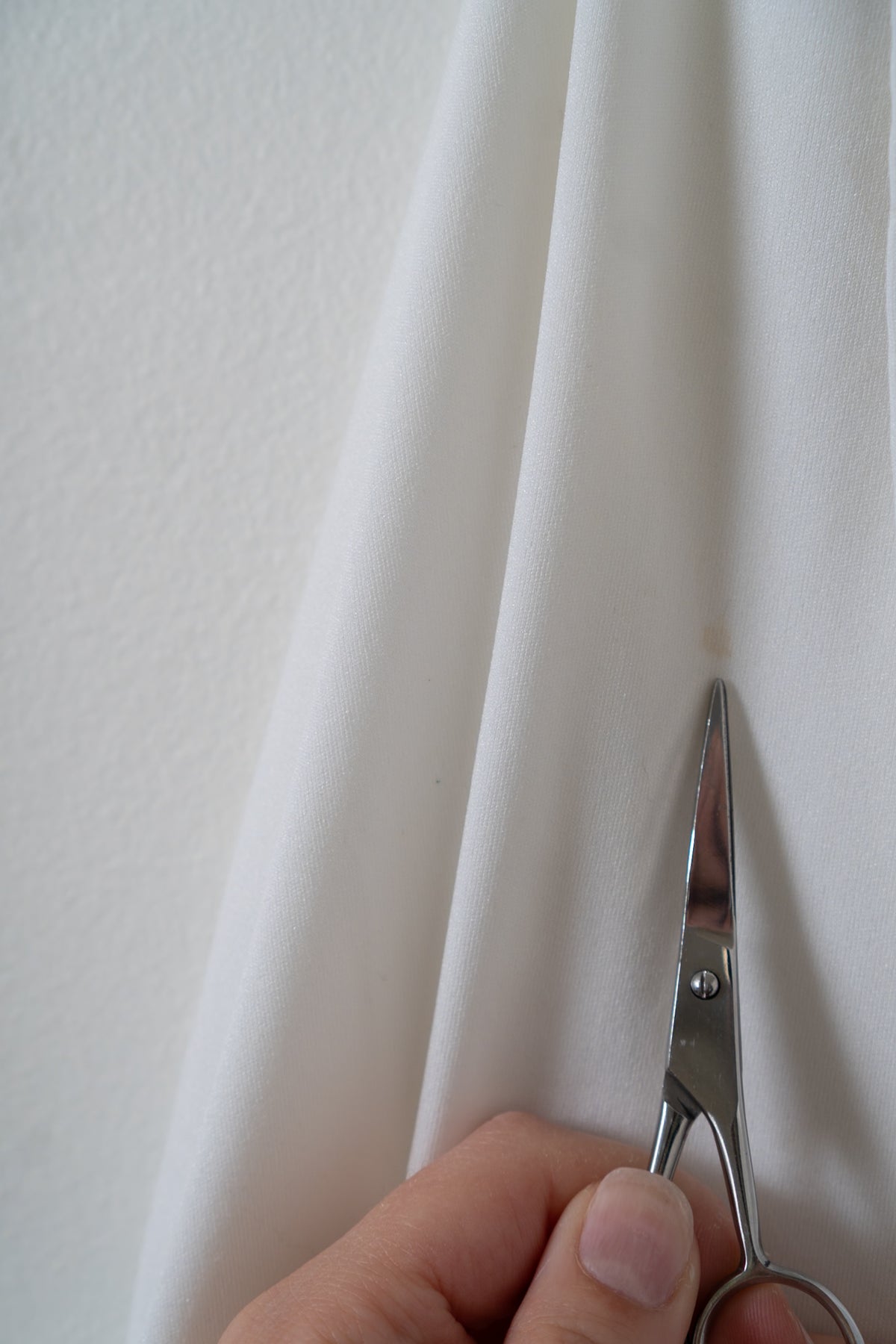 Vintage Cream Fringe Half-Moon Shawl