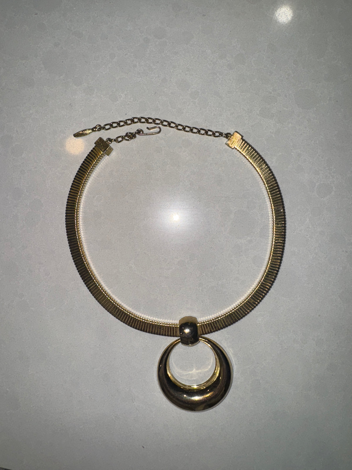 Gold Pendant Choker
