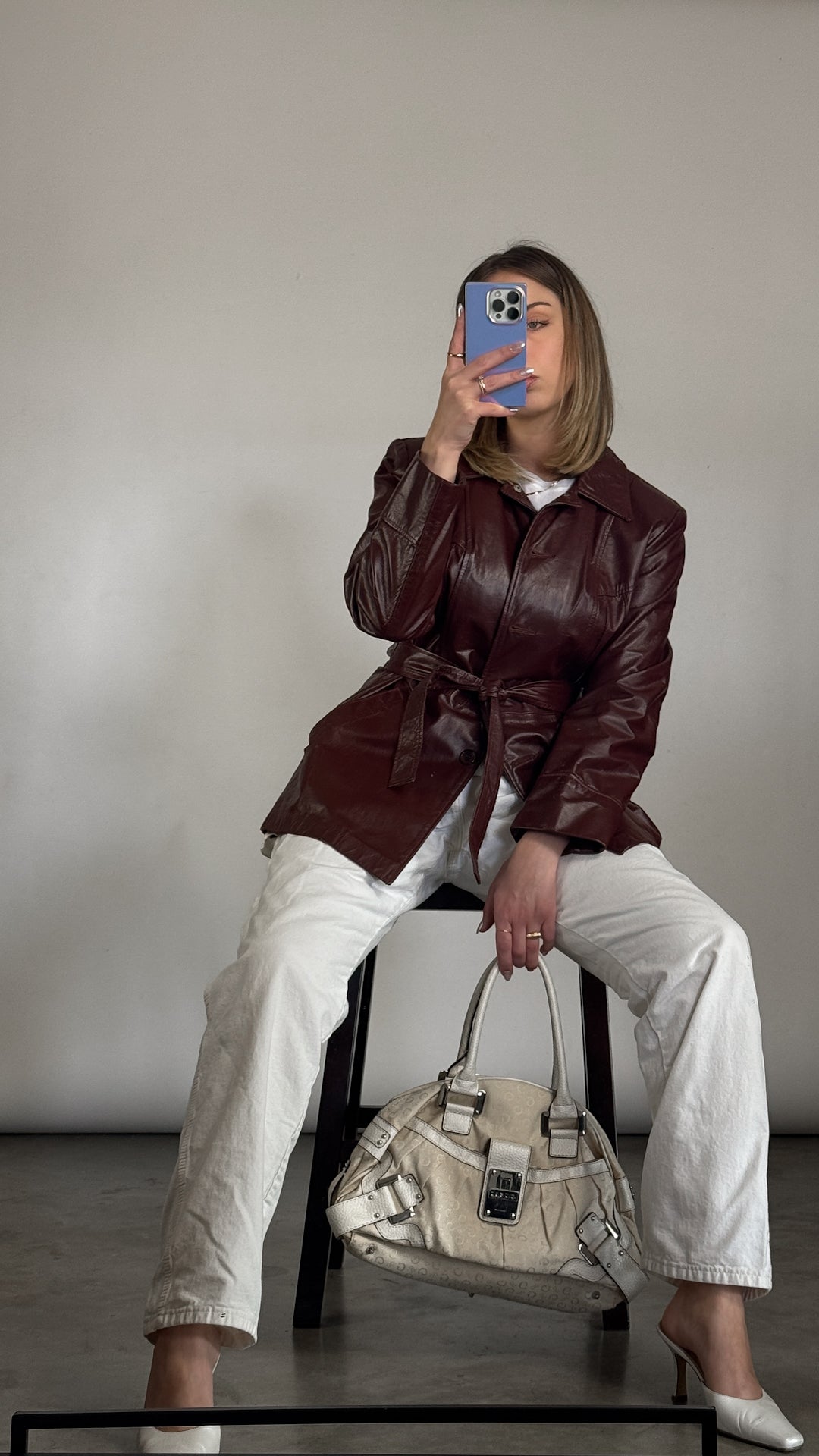 VTG Oxblood 100% Leather Jacket