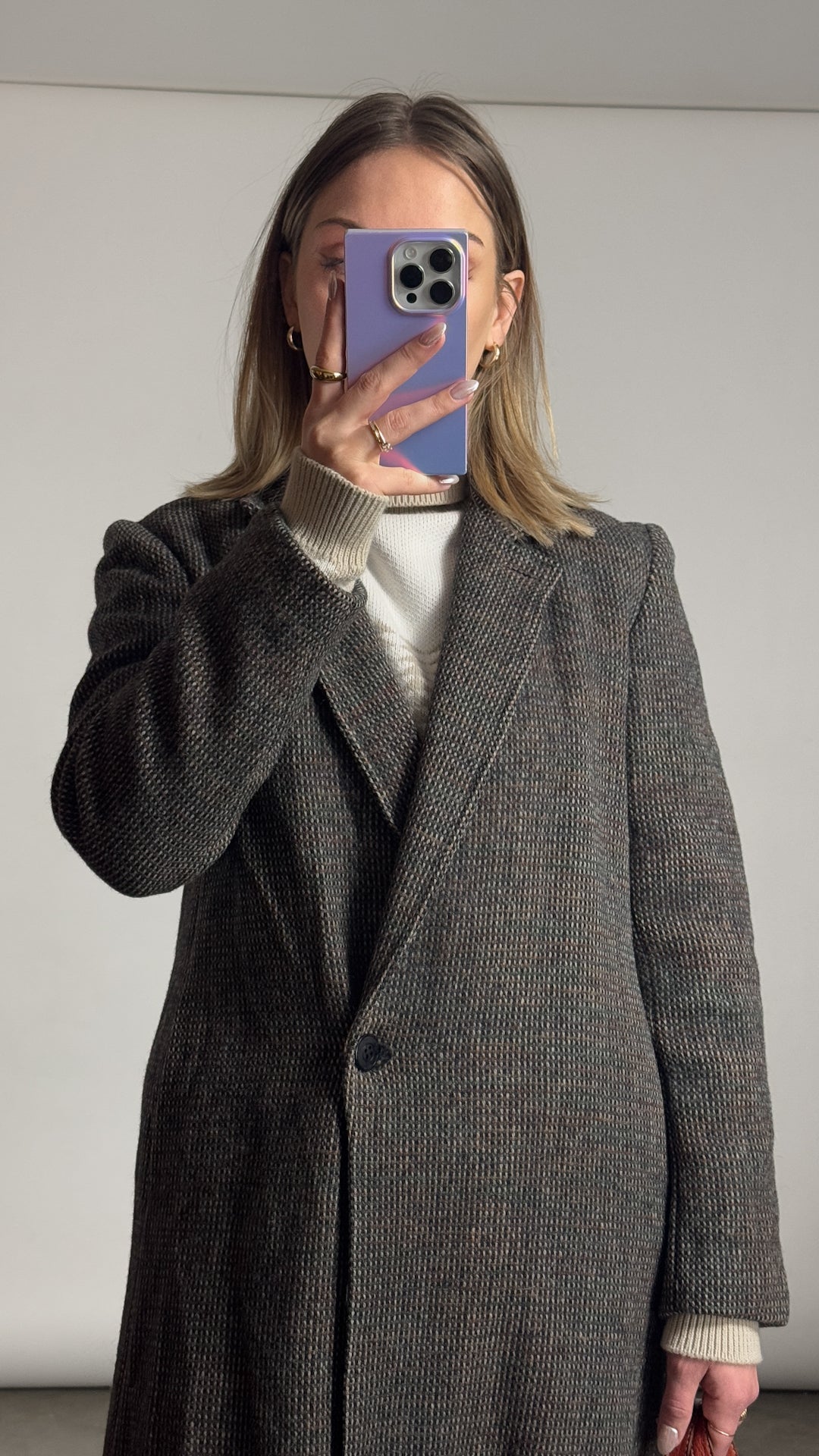 VTG Tweed Wool Coat