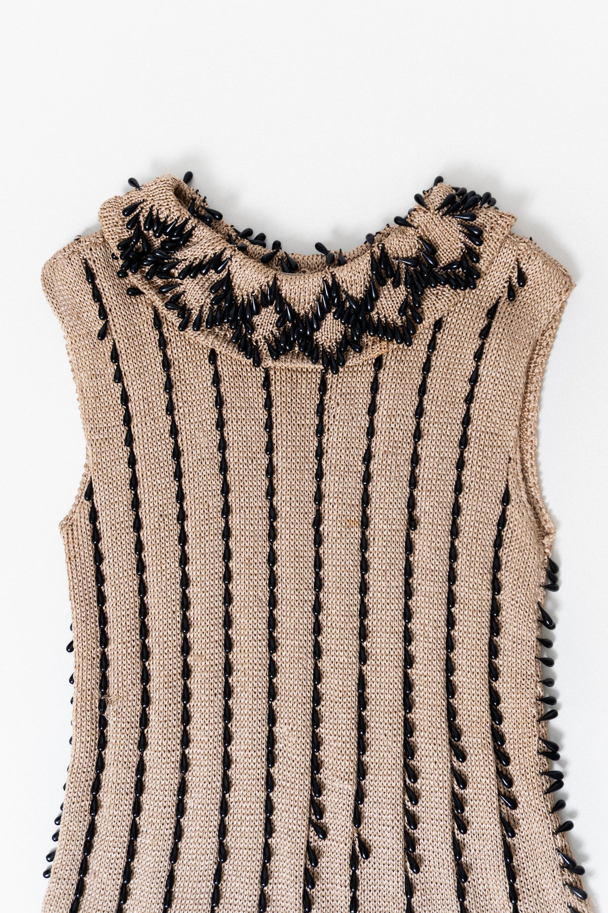 RARE 60s Vintage Knit Beaded Top