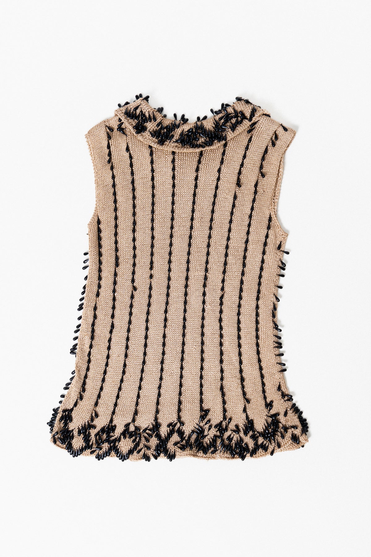 RARE 60s Vintage Knit Beaded Top