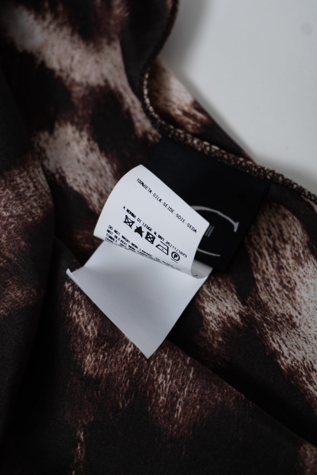 CAVALLI Asymmetrical Animal Print Flowy Top