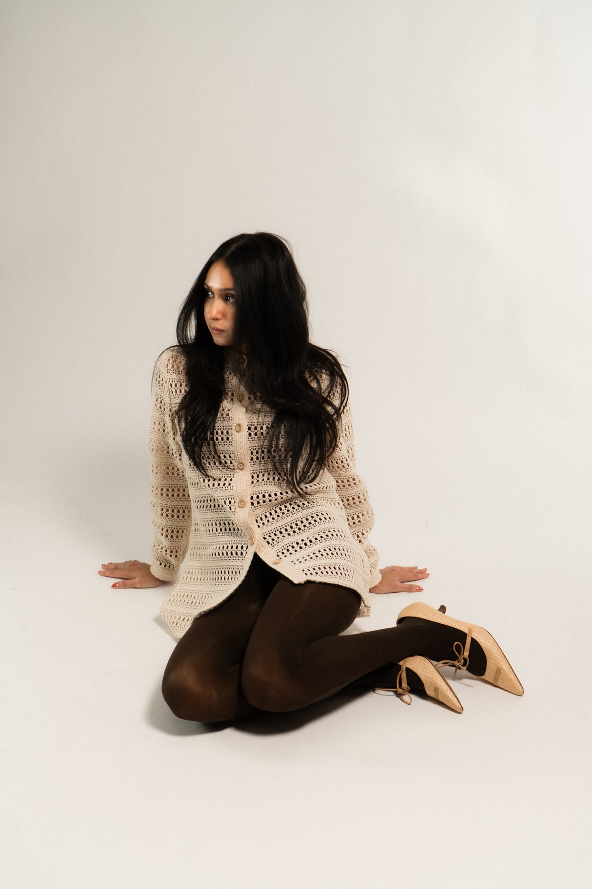 Vintage Crochet Cardigan Jacket