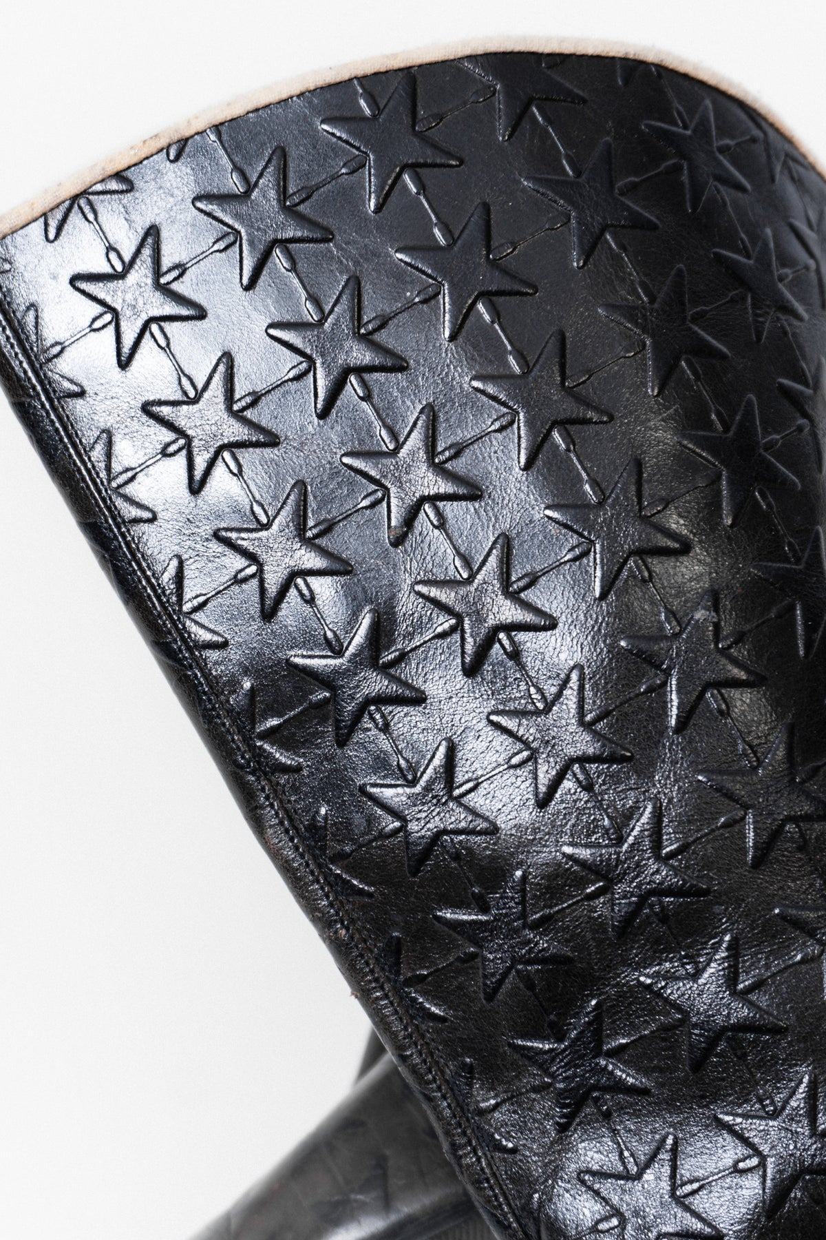 RARE Vintage Italian Leather Star Boots