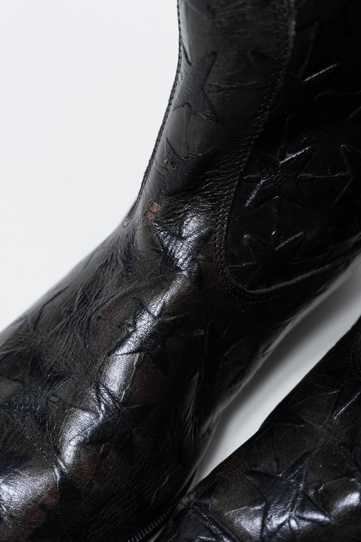 RARE Vintage Italian Leather Star Boots