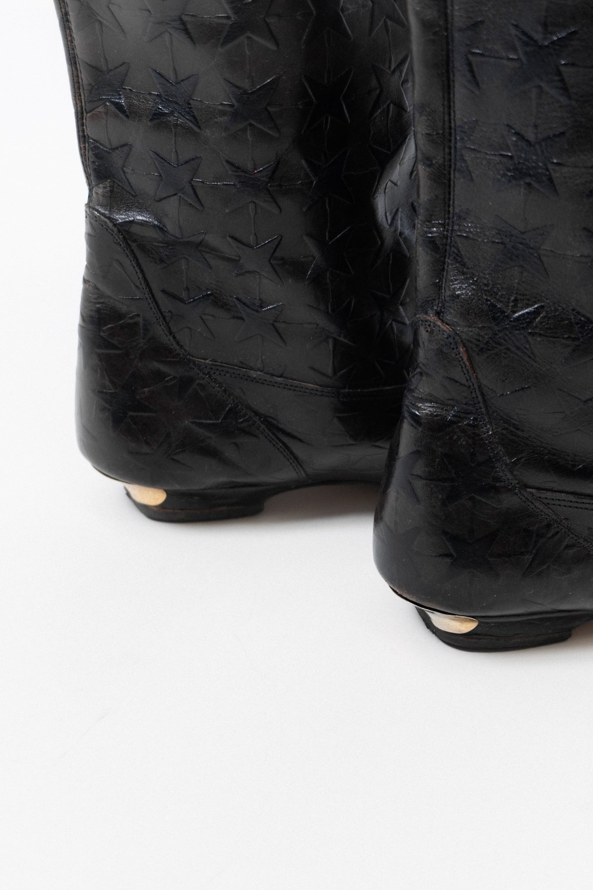 RARE Vintage Italian Leather Star Boots