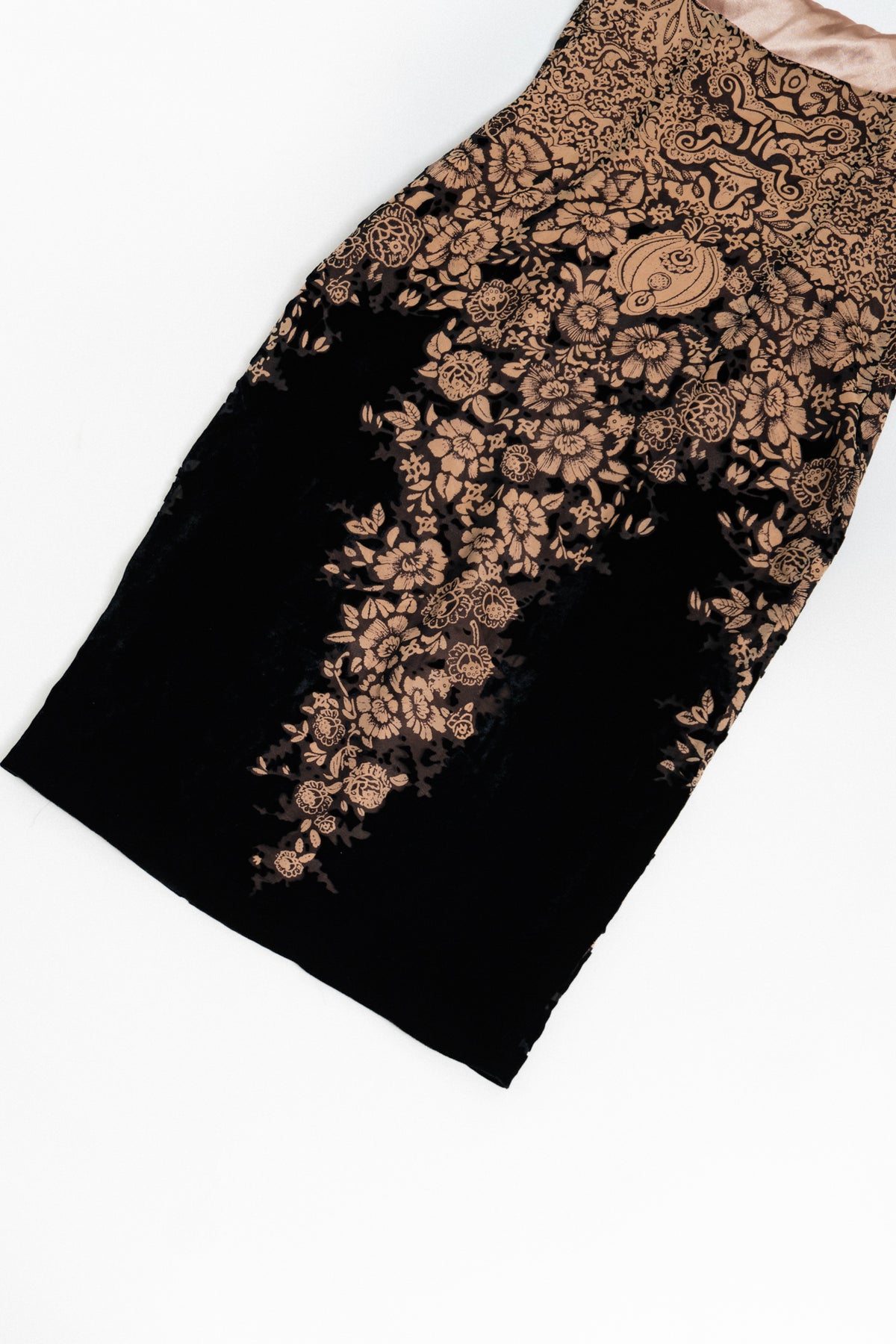 RARE Vintage Dappled Velvet Dress