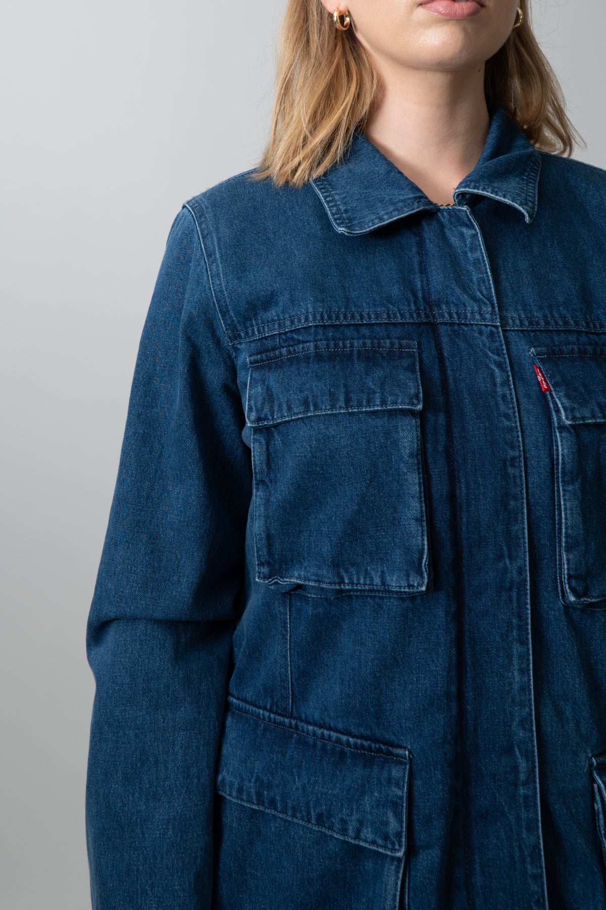 NWT LEVI'S Belted Denim Chore Jacket