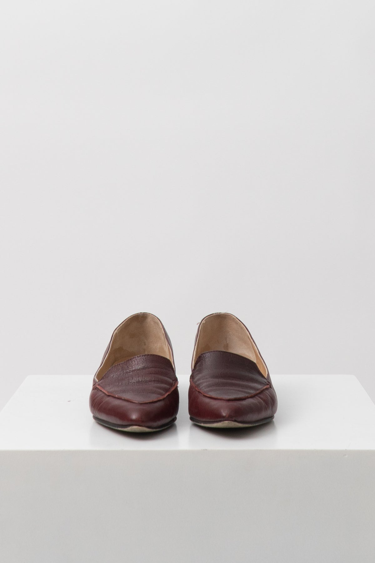 ITALIAN 100% Leather Oxblood Loafers