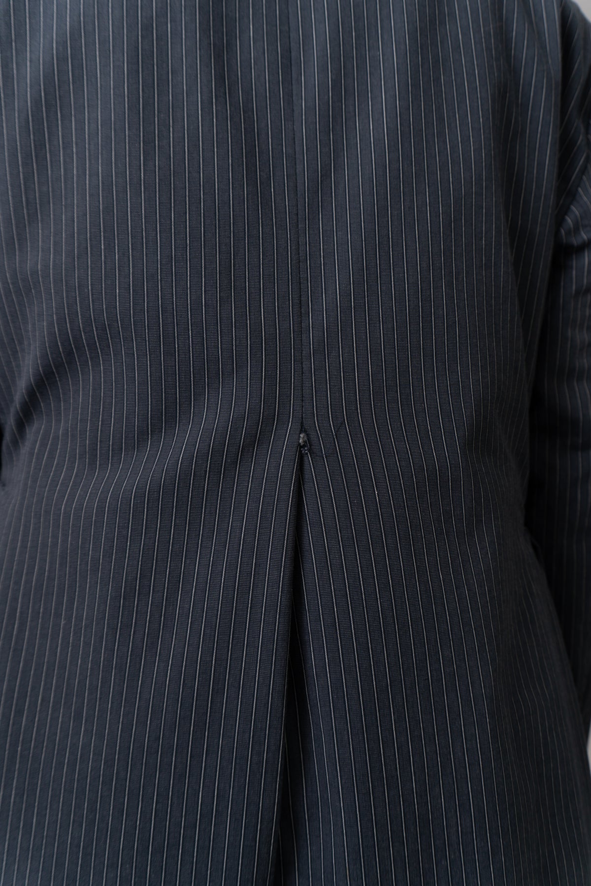Vintage 60s / 70s Navy Pinstripe Longline Blazer