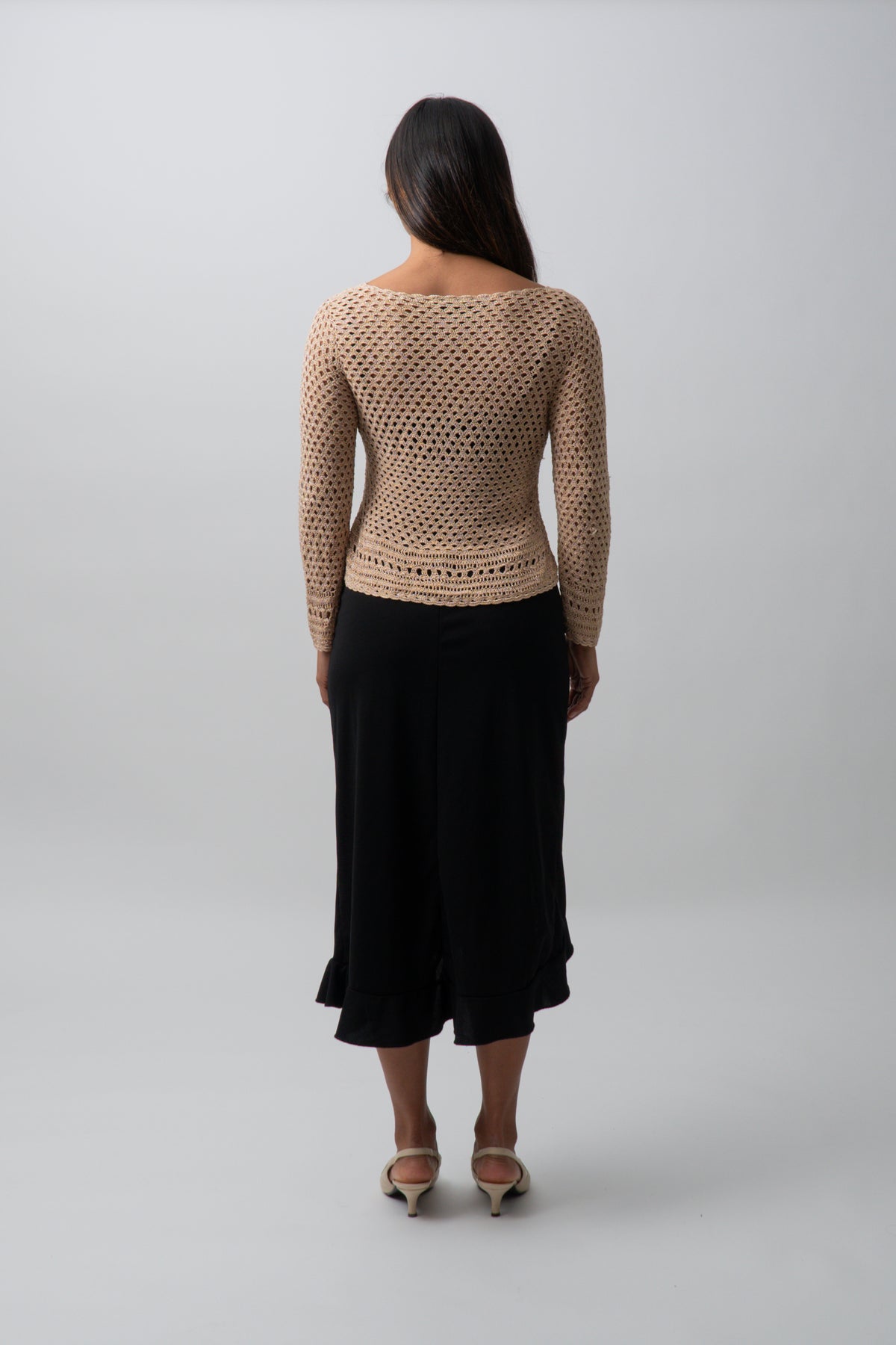 Vintage 90s Fishnet Crochet Top