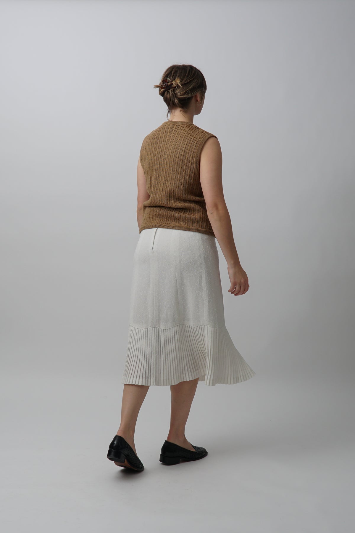 Vintage 90s Wool Blend Tan Sweater Vest