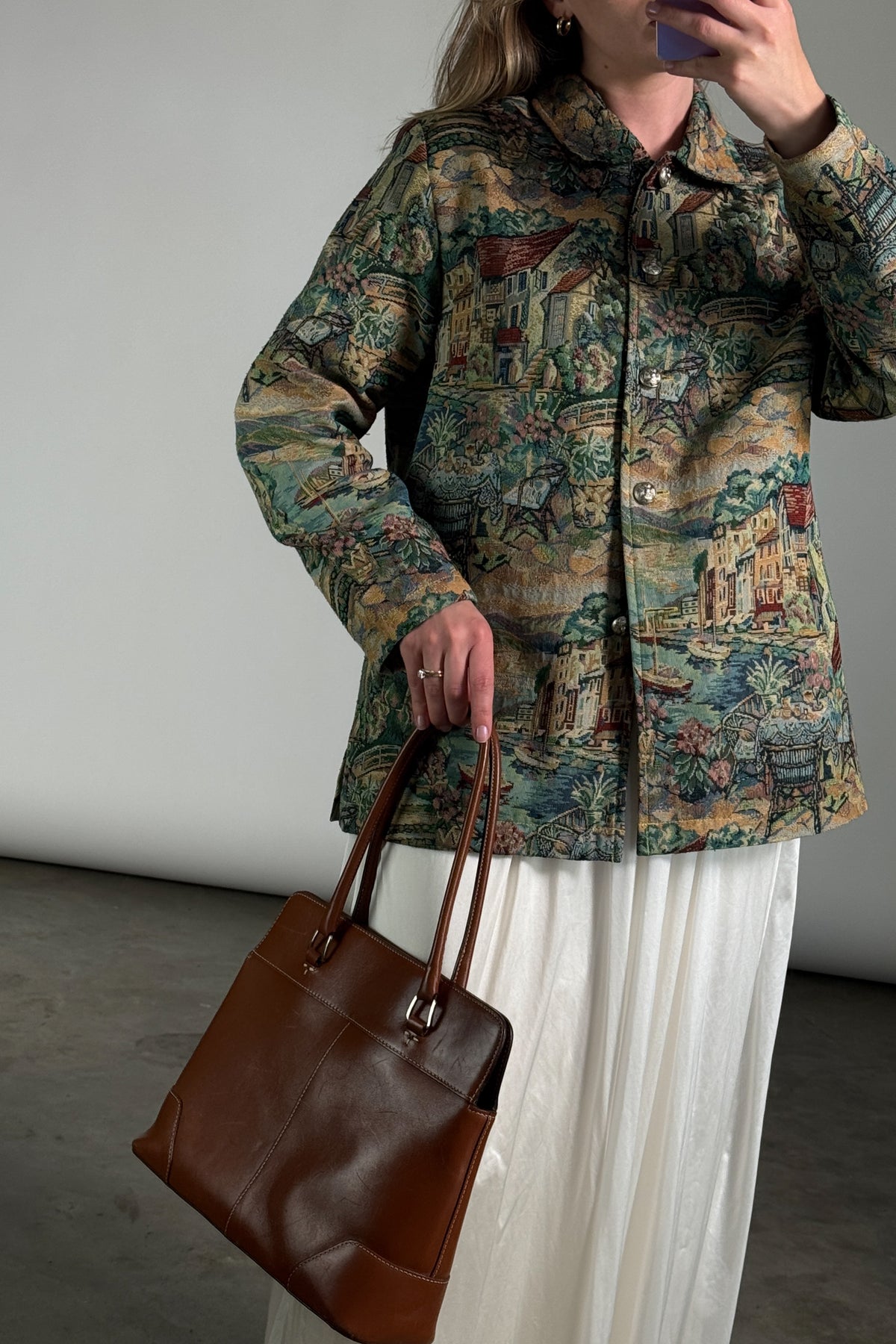 Vintage Country-Side Tapestry Jacket