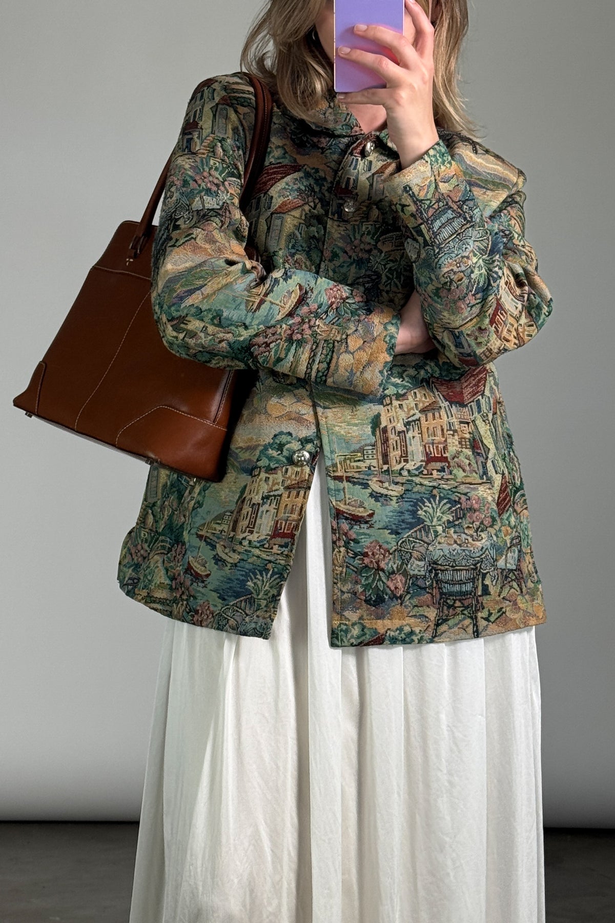 Vintage Country-Side Tapestry Jacket
