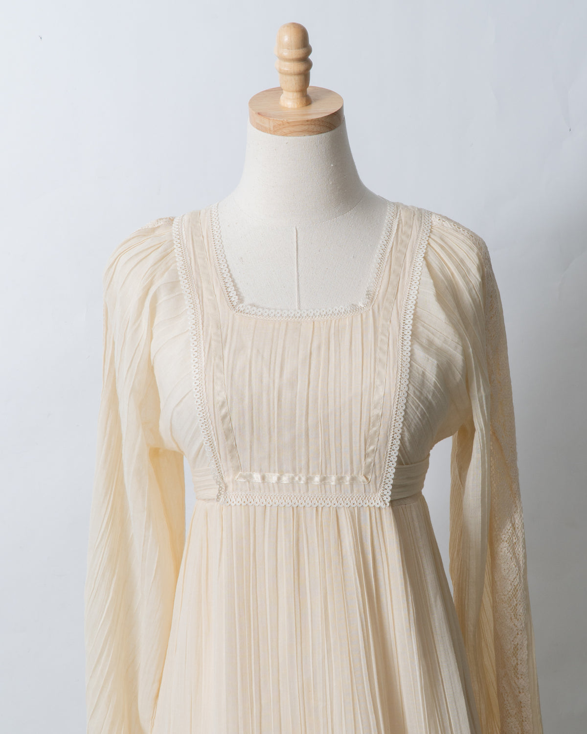 Vintage 70s Cream Prairie Dress