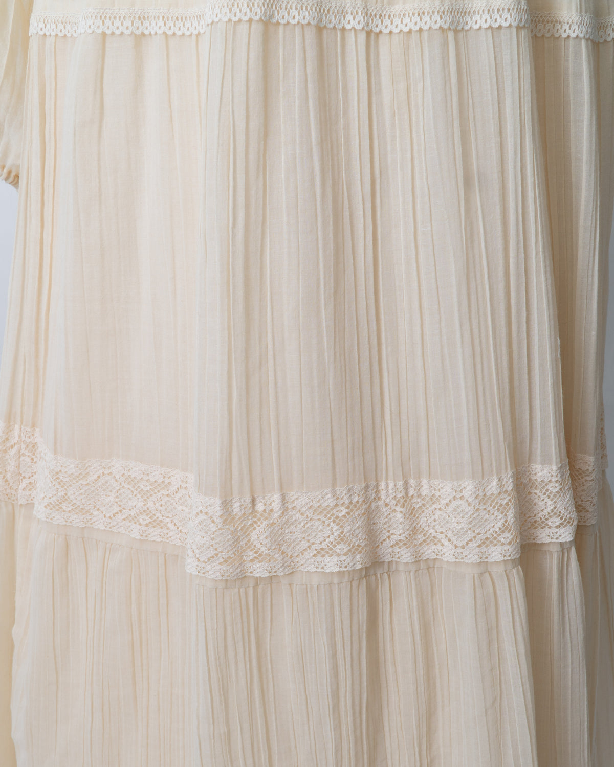 Vintage 70s Cream Prairie Dress