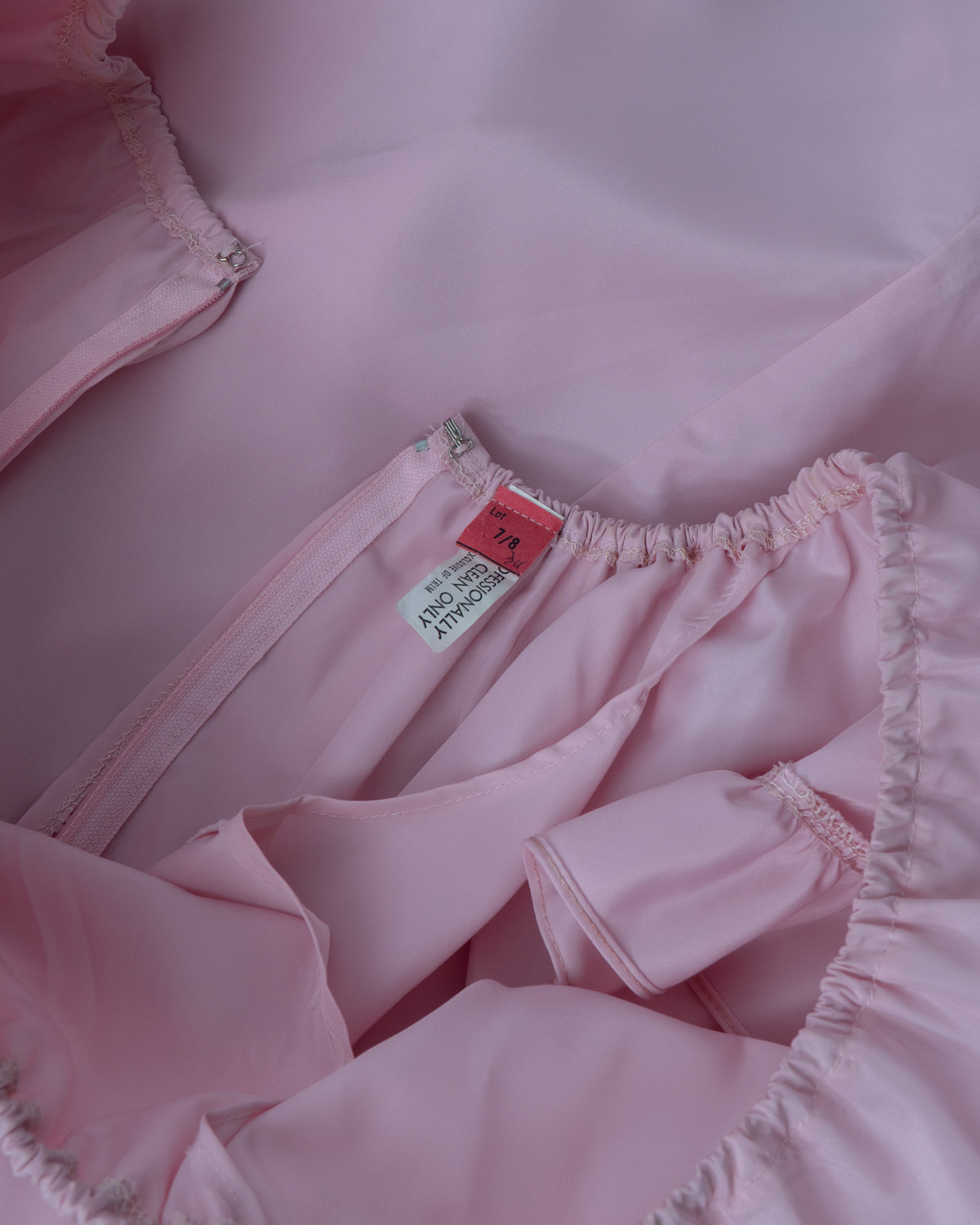 Vintage 70s Off Shoulder Ruffle Dress