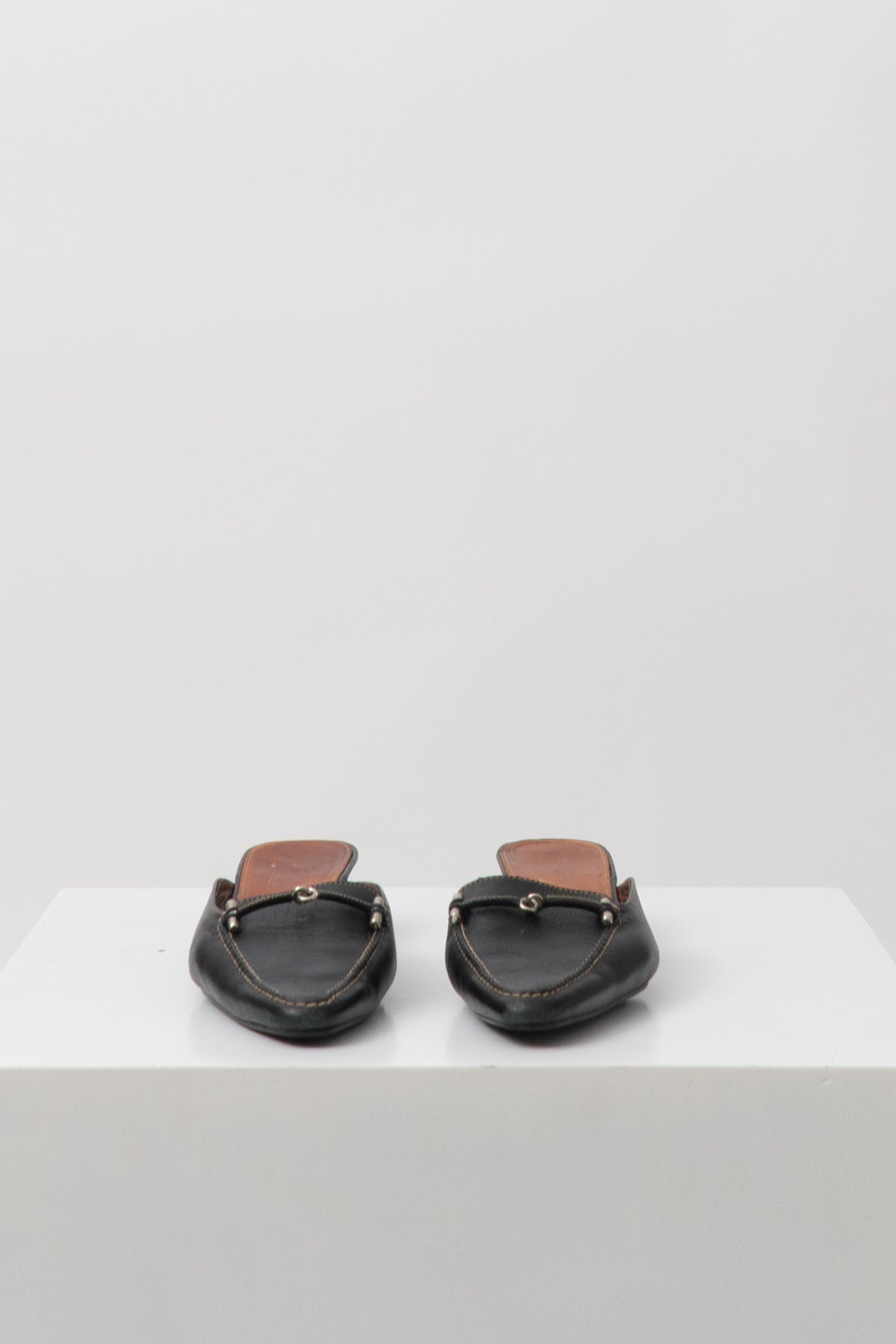 Vintage Horsebit Leather Mules