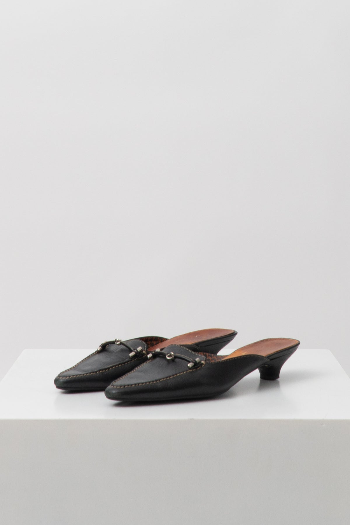 Vintage Horsebit Leather Mules