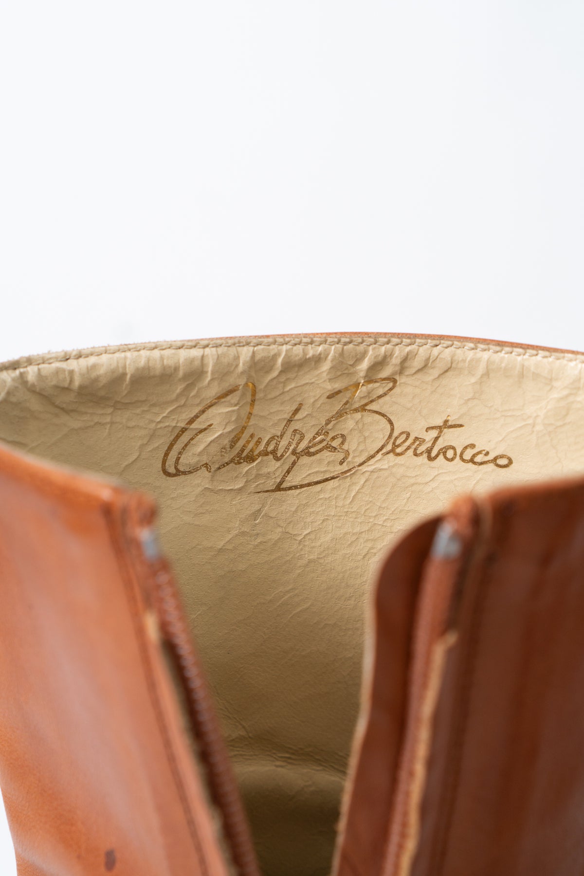Vintage Italian Rose Embossed Boots