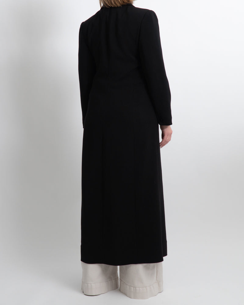 Vintage Black Longline Structured Jacket
