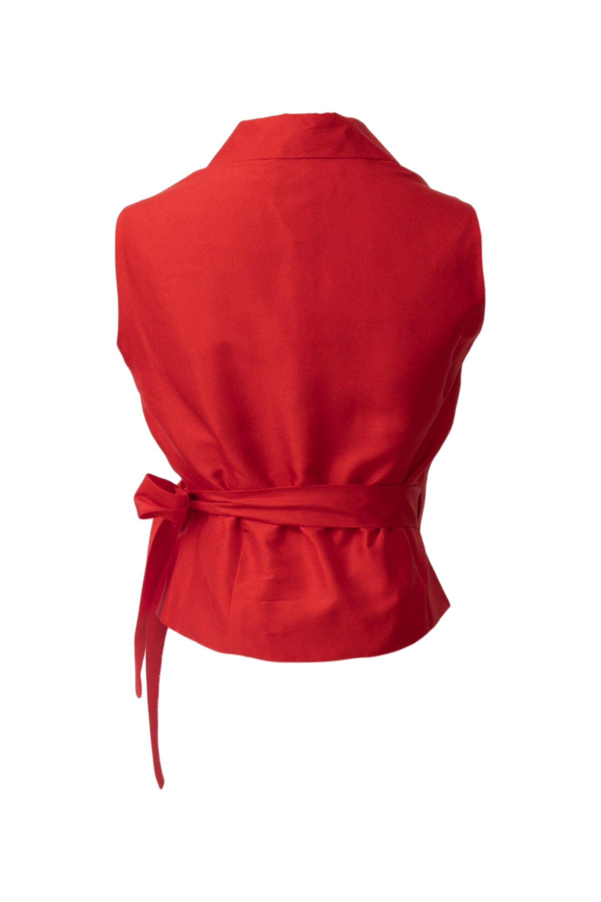 Deadstock 100% Raw Silk Wrap Top