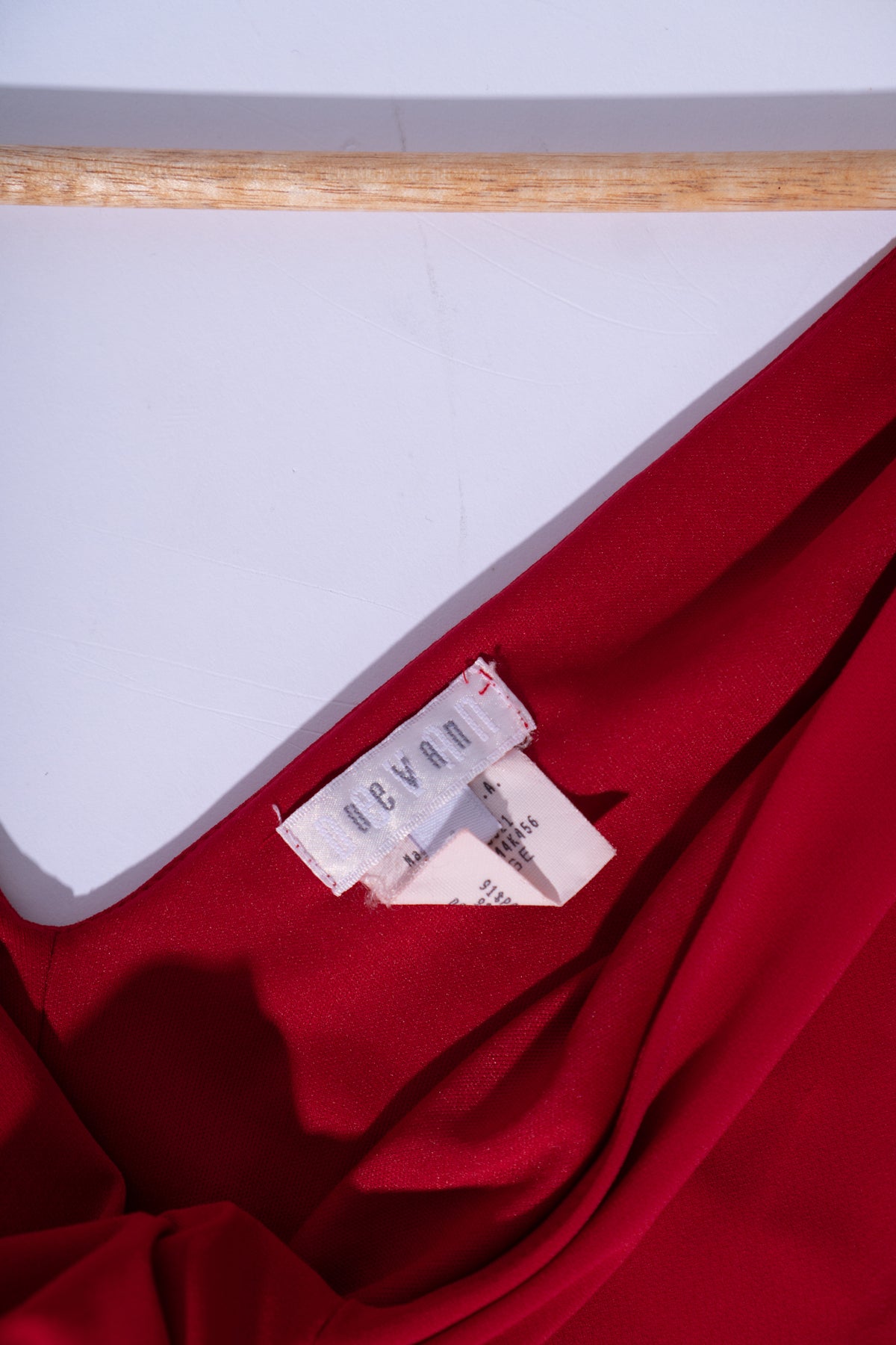 Vintage Red Twist Front Maxi Dress