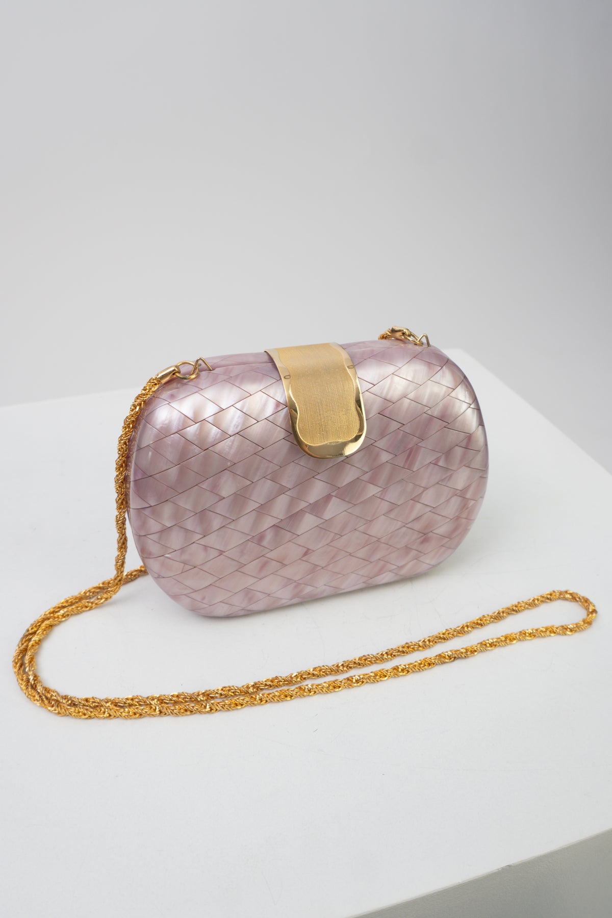 Vintage 50s/60s Purple Lucite Clutch