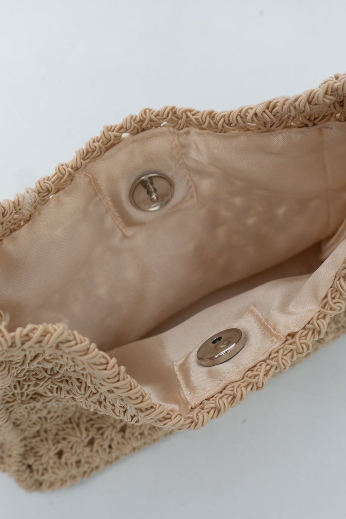 Y2K Crochet Metal Handle Small Bag