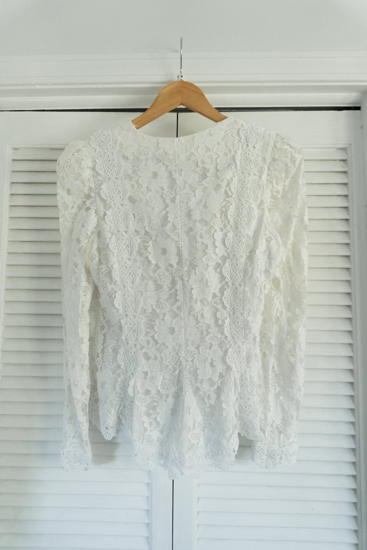 Vintage Lace Button Up Top