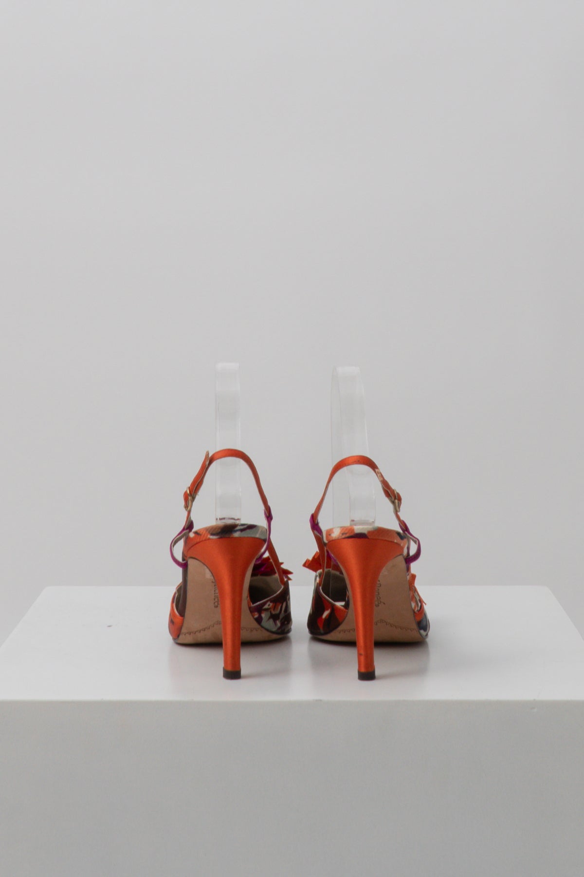 Y2K Camo Ruffle Slingbacks