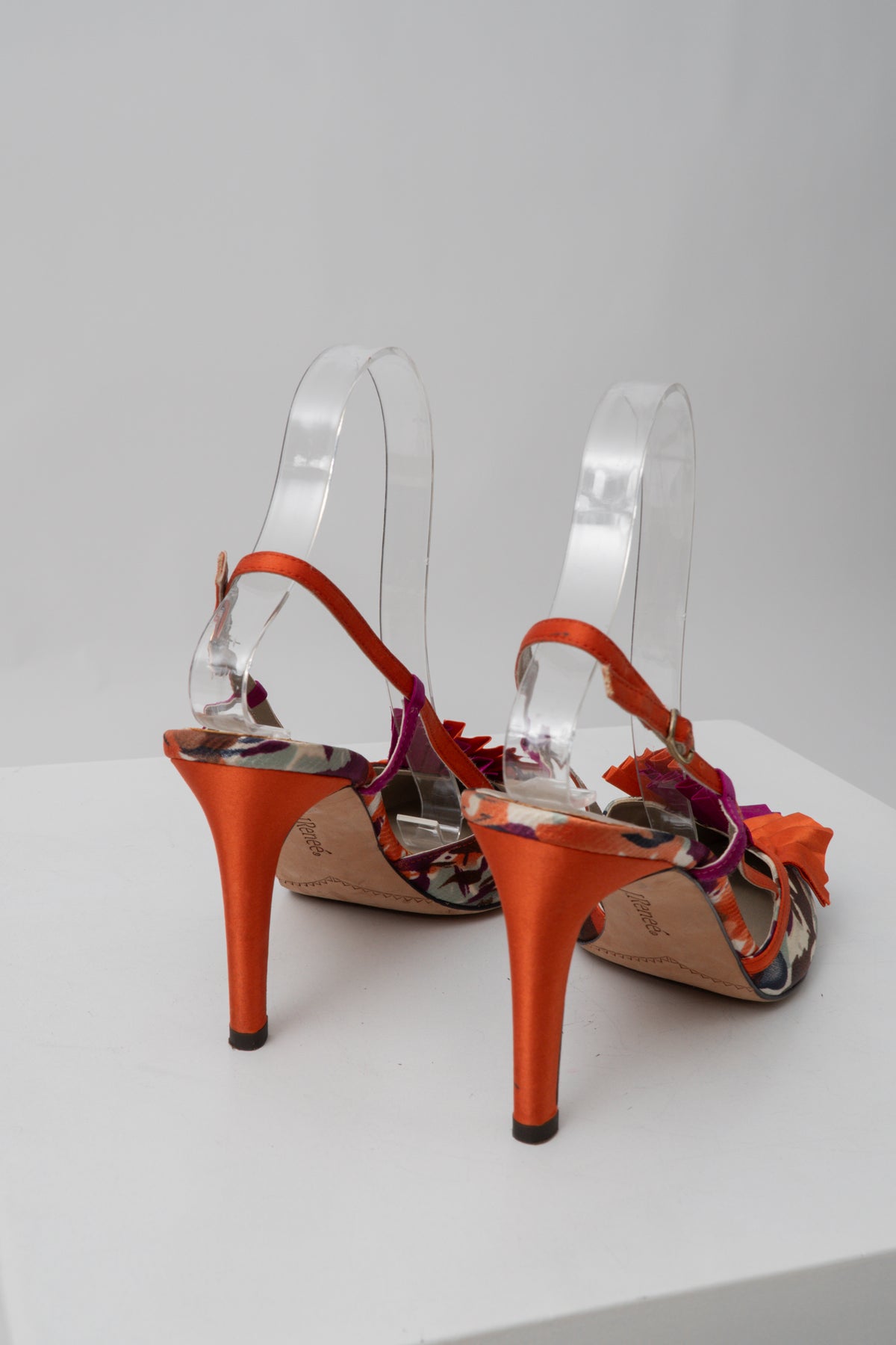 Y2K Camo Ruffle Slingbacks
