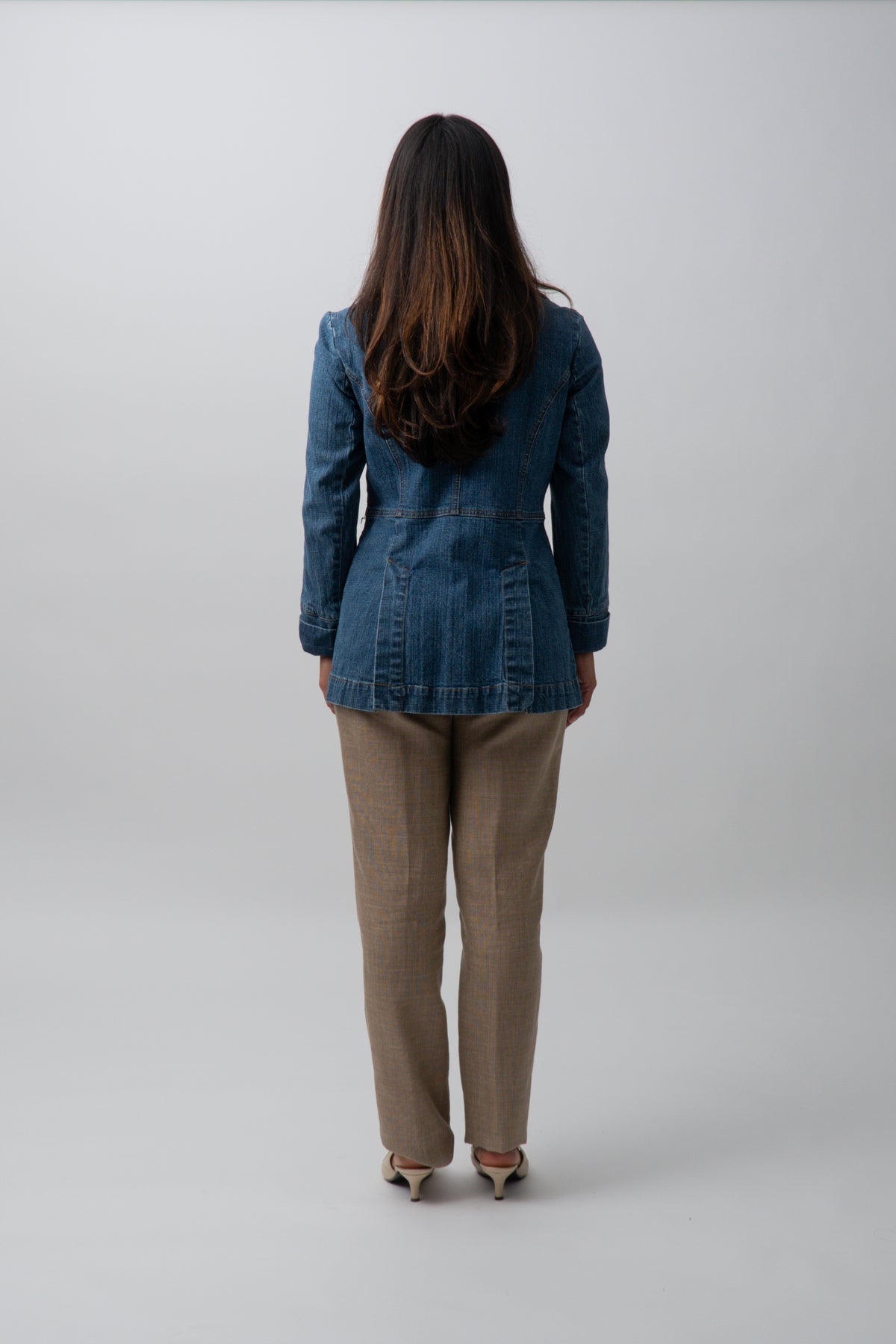 Y2K Long Denim Blazer