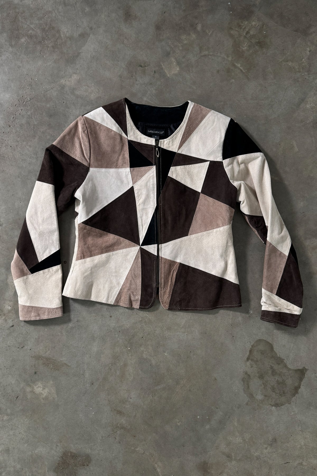 Vintage Suede Patchwork Jacket