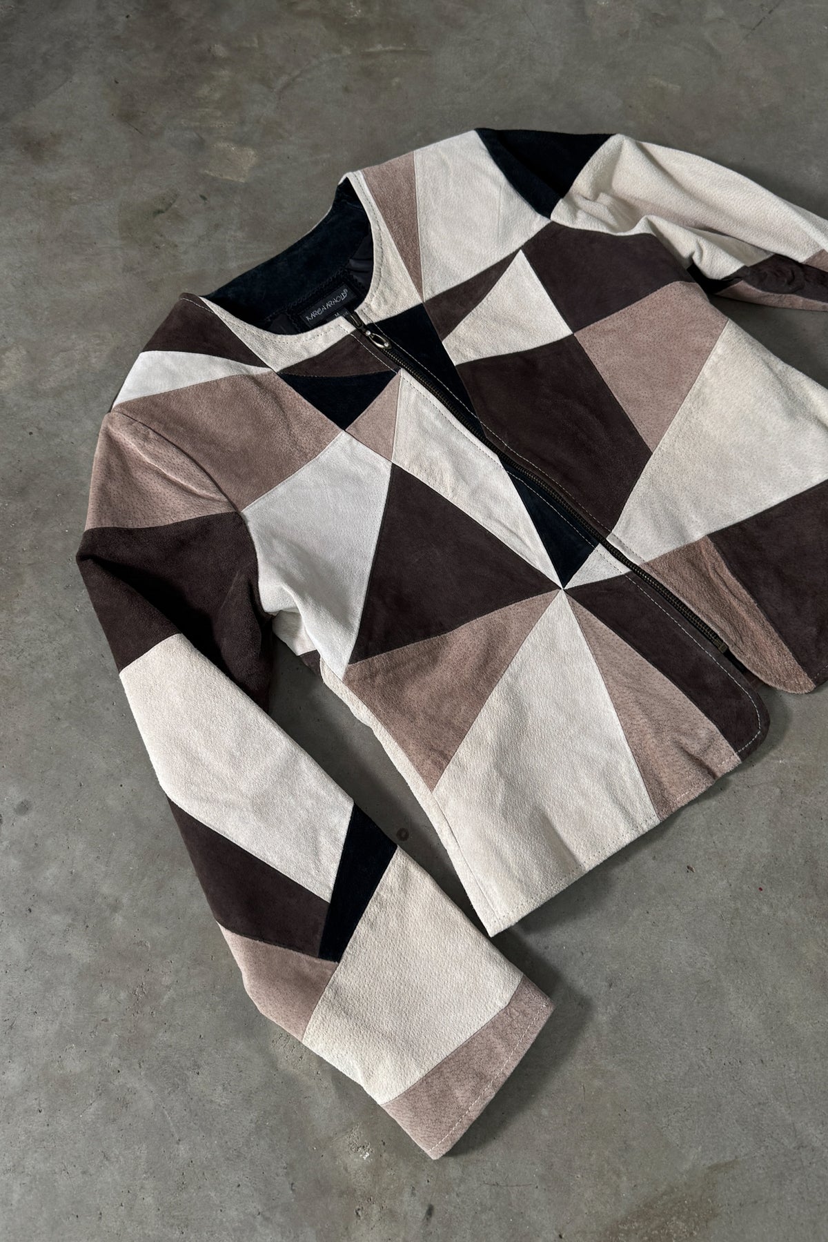 Vintage Suede Patchwork Jacket