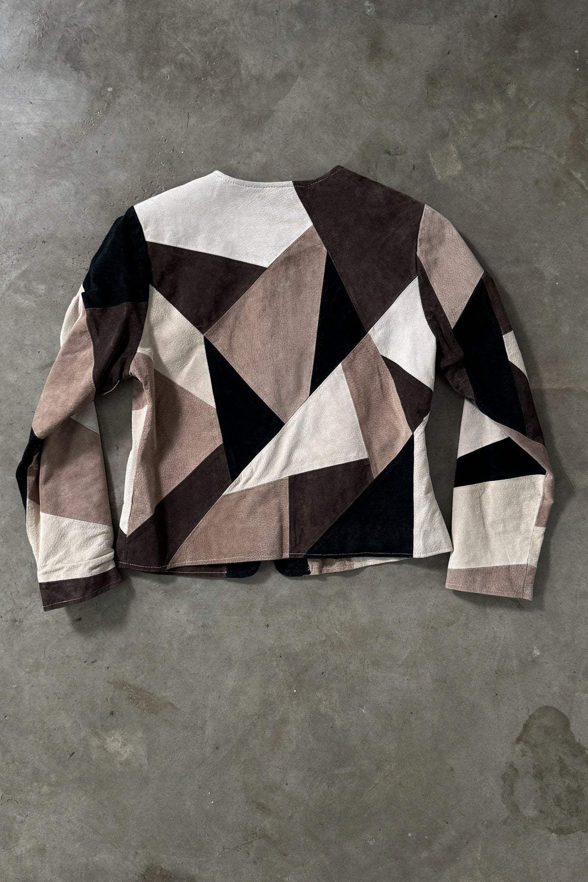 Vintage Suede Patchwork Jacket