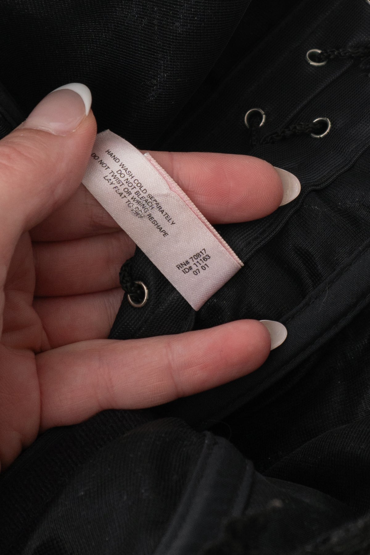 Y2K VICTORIA'S SECRET Lace Up Black Corset