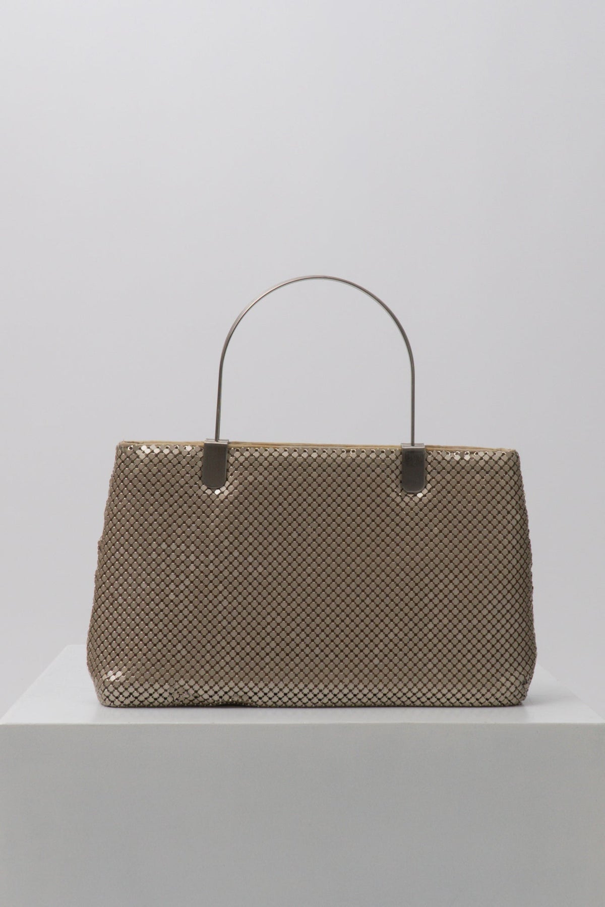 Vintage Silver Mesh Metallic Bag