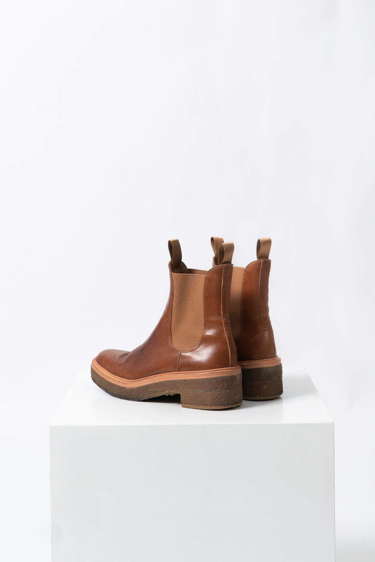Loeffler Randall Cognac Chelsea Boots, size 9