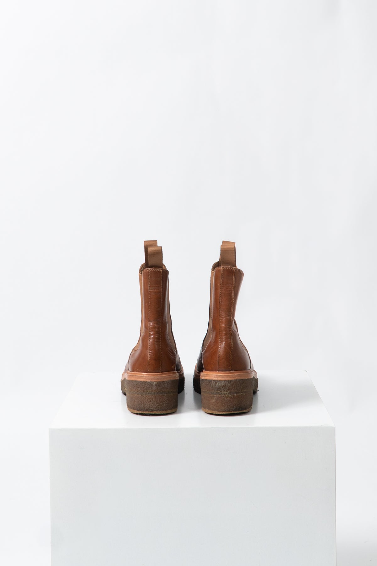 Loeffler Randall Cognac Chelsea Boots, size 9