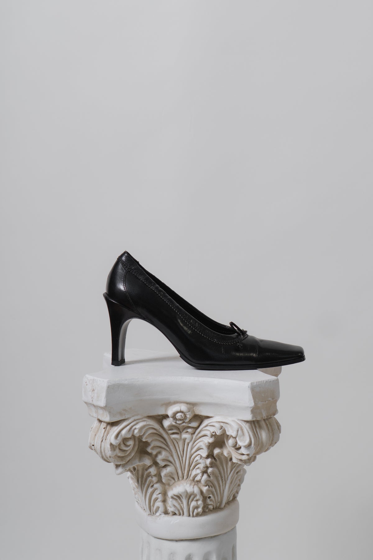 Y2K Emporio Armani Black Patent Leather Heels