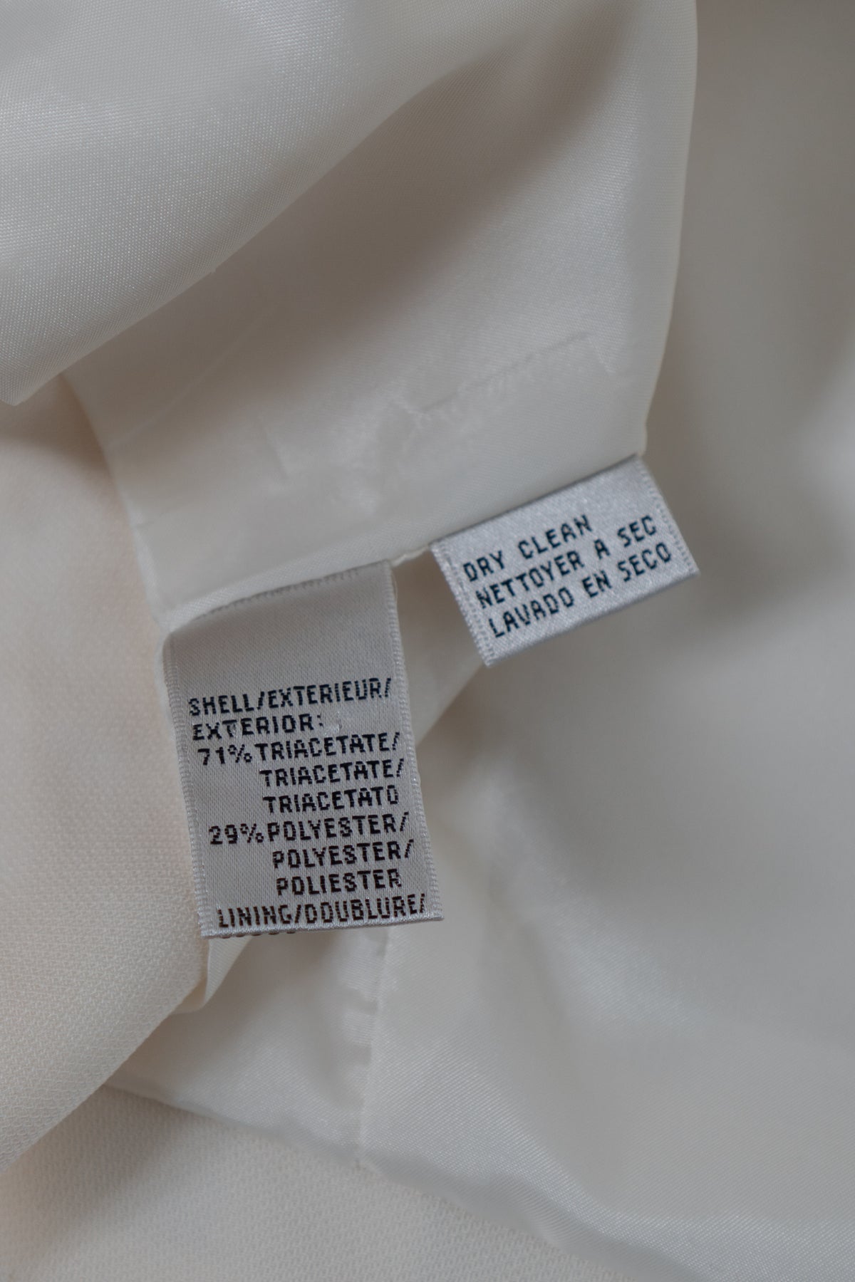 Vintage SAKS Cream Cropped Blazer