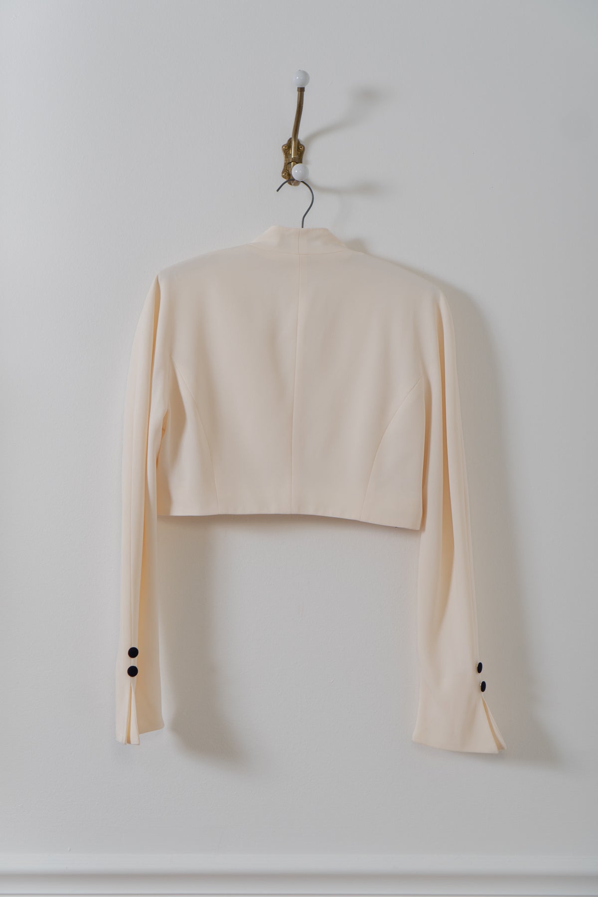 Vintage SAKS Cream Cropped Blazer