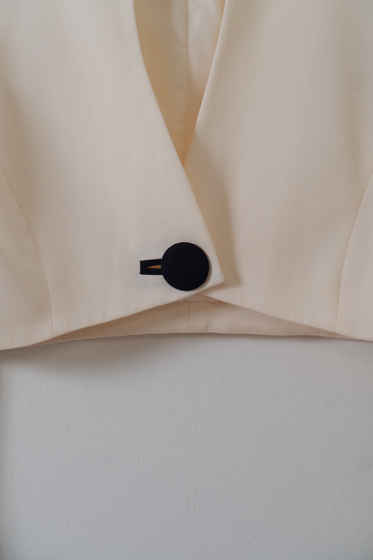 Vintage SAKS Cream Cropped Blazer