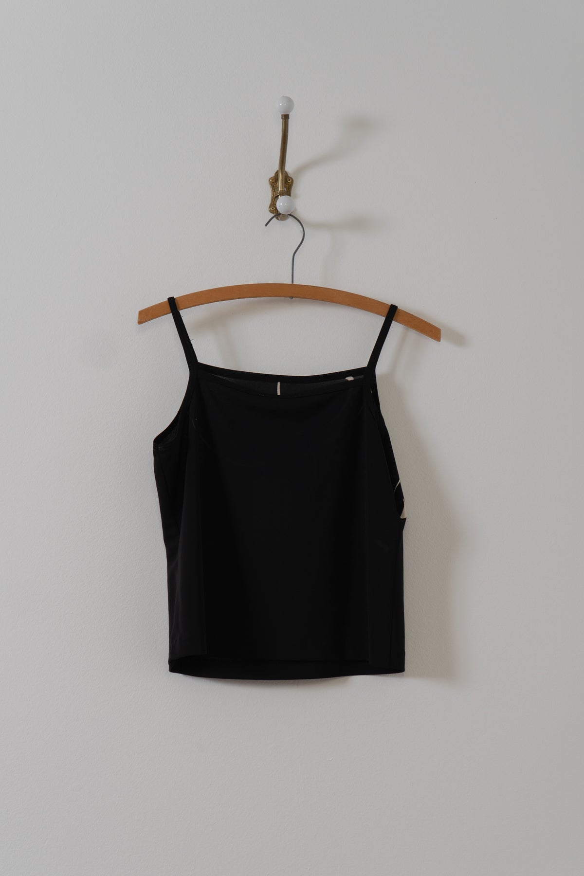 Vintage Black Abstract Floral Tank Top